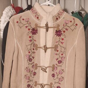 St.Johns Emroidered Suede Sharpe Coat